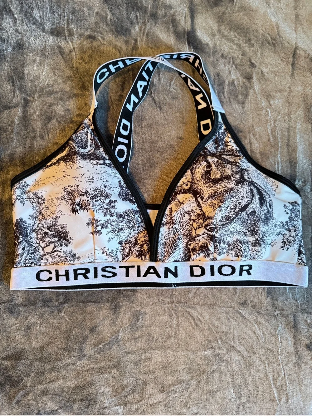 Dior Women's One-Piece Swimsuit in Black & White Toile🌷🌷 - Picture 2 of 13